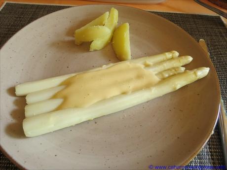 Spargel sous vide-gegart Spargel sous vide-gegart