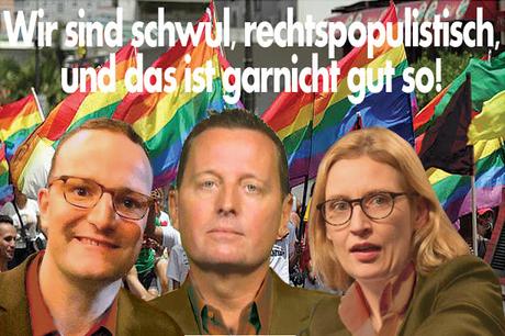 Ich habe ja nichts gegen Homos - aber Jens Spahn, Richard Grenell, Alice Weidel ...