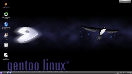 Ein Wiper in der Linux-Distribution Gentoo 12.0
