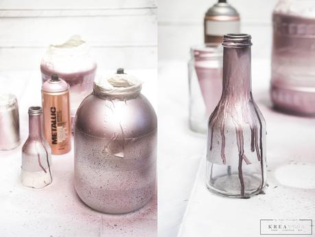 DIY Upcycling : Vasen aus alten Gläsern selber machen