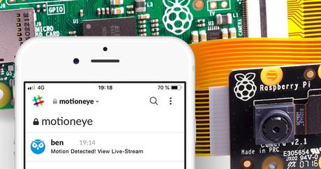 MotionEyeOs: Benachrichtigung bei Bewegungserkennung via Slack – motion push notification