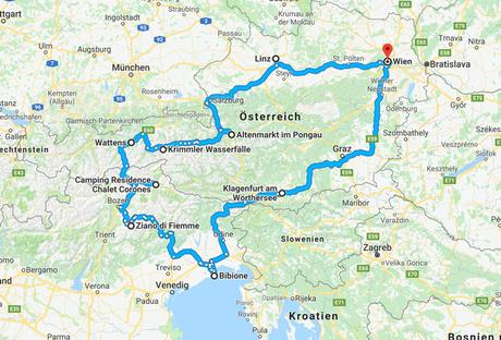 Roadtrip als Familie durch Österreich, Südtirol und Italien