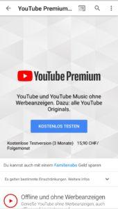 YouTube Premium und YouTube Music ab sofort in der Schweiz verfügbar YouTube Premium und YouTube Music ab sofort in der Schweiz verfügbar