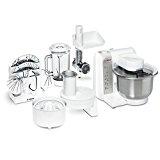 Bosch MUM4880 Küchenmaschine MUM4 (600 Watt, Edelstahl-Rührschüssel, Durchlaufschnitzler, Mixeraufsatz Kunststoff, Fleischwolf, Zitruspresse, Rezept DVD) weiß Bosch MUM4880 Küchenmaschine MUM4 (600 Watt, Edelstahl-Rührschüssel, Durchlaufschnitzler, Mixeraufsatz Kunststoff, Fleischwolf, Zitruspresse, Rezept DVD) weiß