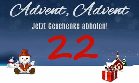 Weihnachtsgiveaway.de mit der 22. Adventskalendertür