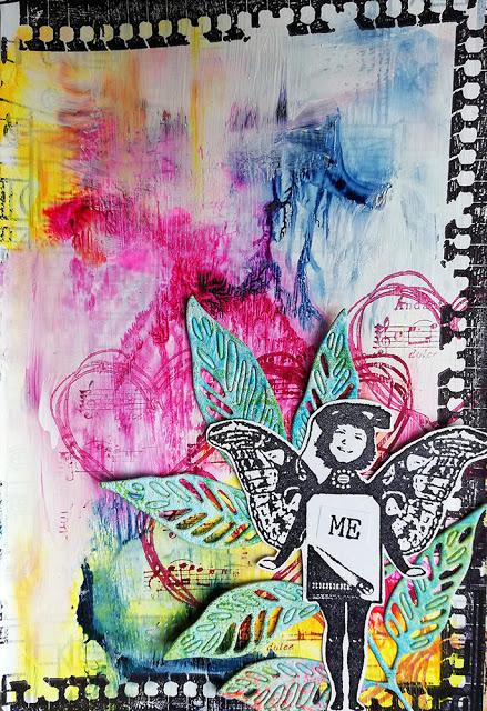 Art Journaling with Watercolours and Rubber Dance Stamps