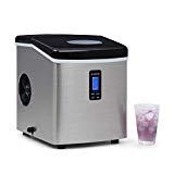 Eiswürfelmaschine Test 2019: Vergleich der besten Eiswürfelmaschinen Klarstein Mr. Silver-Frost • Eismaschine • Eiswürfelmaschine • Eiswürfelbereiter • 15 kg/Tag • 150 Watt • 3 Würfelgrößen • Timer • Edelstahl • schwarz