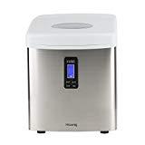 Eiswürfelmaschine Test 2019: Vergleich der besten Eiswürfelmaschinen H.Koenig KB15 Eiswürfelmaschine / Eismaschine / 15kg Eiswürfel pro Tag / Produktionszeit 6 - 15 Minuten / 3 Eiswürfel-Größen / ohne Wasseranschluss / 110 W / Edelstahl / silber