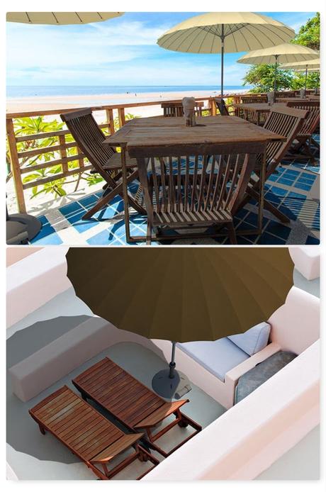 Sonnenschutz für Terrasse Balkon und Garten mit Solero Sonnenschirm