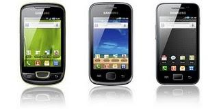 Samsung: Galaxy S, Galaxy Ace, Galaxy Gio, Galaxy Fit und Galaxy mini erhalten Android Gingerbread Update.