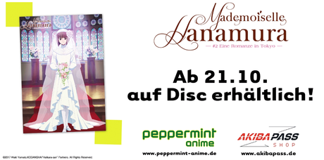 Mademoiselle Hanamura: Zweiter Film erscheint später auf Disc Mademoiselle Hanamura: Zweiter Film erscheint später auf Disc