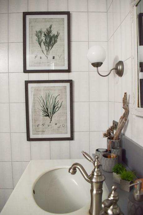 Badezimmer Ideen Deko Bad Renovierung selber machen Dekoideen für ein stilvolles Badezimmer. Einrichten Aufwerten Interior vorher nachher  Wandbilder