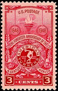 Briefmarke Turnvereine USA
