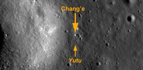 Rover Yutu 2 findet unbekannte Substanz auf dem Mond