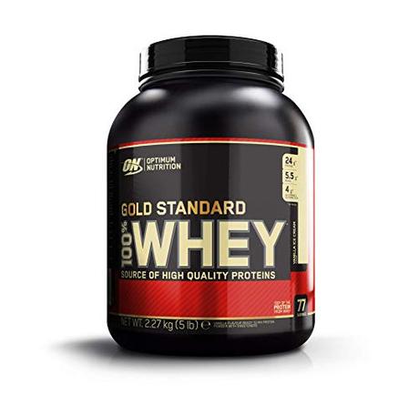 Optimum Nutrition Gold Standard Whey Protein Pulver (mit Glutamin und Aminosäuren. Eiweisspulver von ON) Vanilla Ice Cream, 73 Portionen, 2,27kg