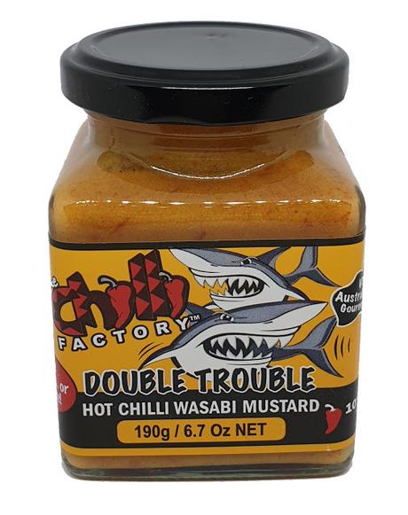 The Chilli Factory - Double Trouble Hot Chilli Wasabi Mustard