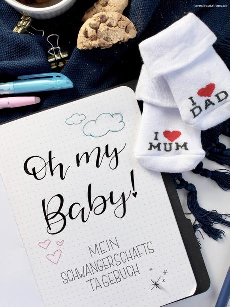 DIY Schwangerschafts-Tagebuch (Bullet Journal) – Oh my Baby! | DIY Pregnancy Diary (Bullet Journal) – Oh my Baby!