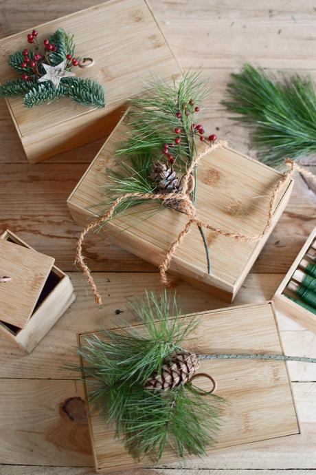 Natürlich verpacken Geschenke Geschenkideen Geschenkverpackung aus Holz Terra kreativ natürliche Verpackung