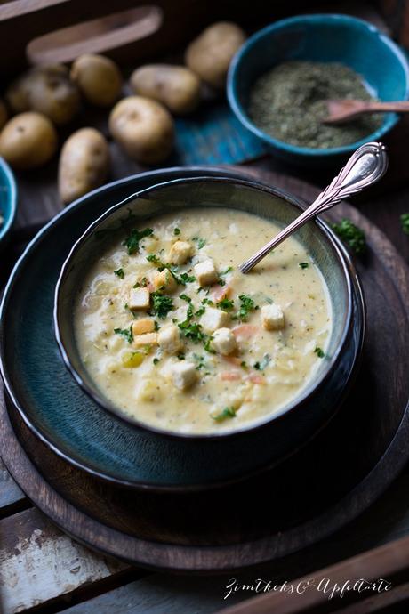 Schnelle vegetarische, cremige Kartoffelsuppe – Mom’s cooking friday