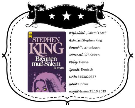 Stephen King – Brennen muss Salem