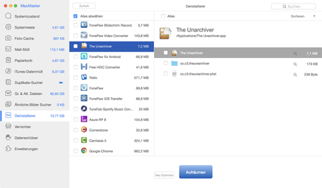 Review: FonePaw MacMaster räumt euren Mac auf