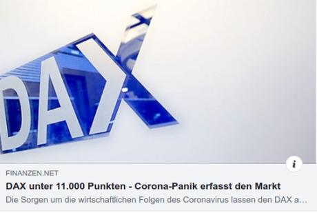DAX rutscht unter 11.000 Punkte DAX rutscht unter 11.000 Punkte