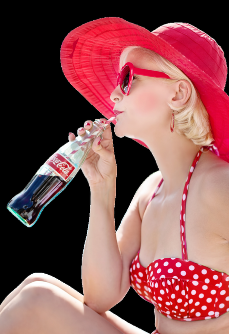 EDWARD KELLY  Sexy Woman Drinking Coca Cola Drink 703x1024 - Was trinken bei Sodbrennen: [10 extrem wirksame] Getränke bei Sodbrennen (und 5 Dinge, die Du vermeiden musst)