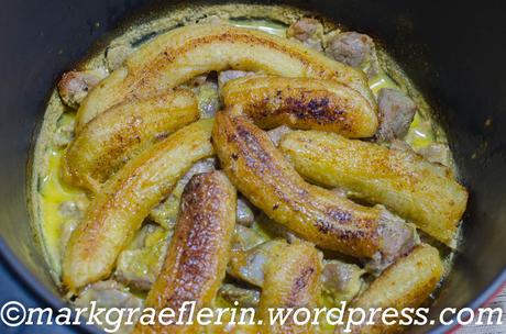 Fläskfile med banan – Schweinefilet mit Bananen und Curry (Schweden)