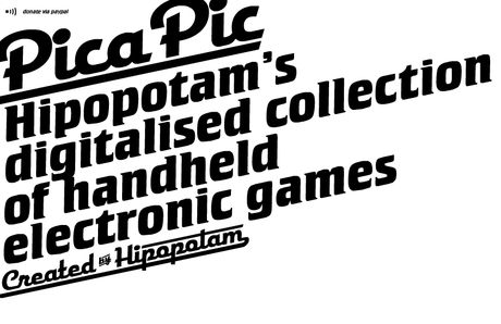 Pica-Pic Webseite mit vielen Nintendo Game & Watch Spielen