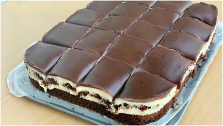 Schoko Schnitte mit Creme (Tassenrezept) Schoko Schnitte mit Creme (Tassenrezept)