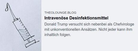 Präsident Trump empfiehlt Desinfektionsmittel zu spritzen und Licht in den Körper zu bringen… Präsident Trump empfiehlt Desinfektionsmittel zu spritzen und Licht in den Körper zu bringen…