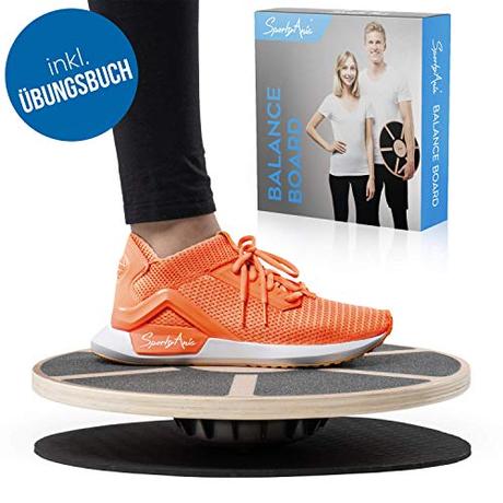 Wackelbrett: Test & Vergleich (06/2020) der besten Wackelbretter SportyAnis® Premium Balance-Board Holz inkl. Übungsbuch und optional Unterlegmatte,...