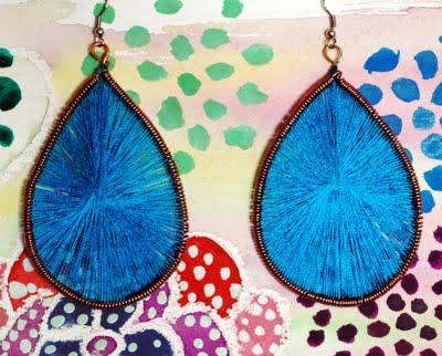 Peruvian Thread Art Earrings Peruvian Thread Art Earrings