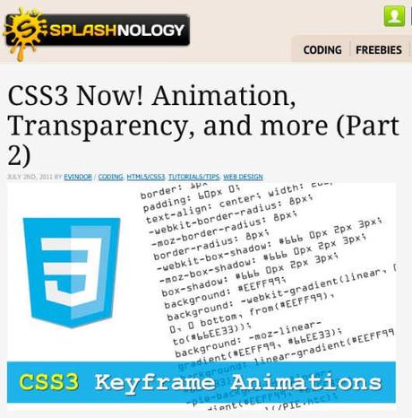 css3keyframeanimations Tutorial: Keyframe Animationen mit CSS3