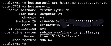 Hostname unter Debian ändern Hostname unter Debian ändern