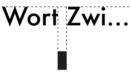 In Wortzwischenräume eingreifen und manuell bearbeiten