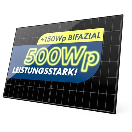 Bifaciale Solarmodule als Sichtschutz: Clevere 2-in-1 Lösung für Balkon & Garten Solarmodul 500W Bifazial Glas-Glas PV-Module mit 2x2mm Glas, modernster n-Type Technology,...