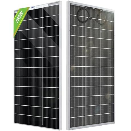 Bifaciale Solarmodule als Sichtschutz: Clevere 2-in-1 Lösung für Balkon & Garten ECO-WORTHY 195W Bifacial Solarpanel 18V, Monokristallin Solarmodul für 12V Batterien,...