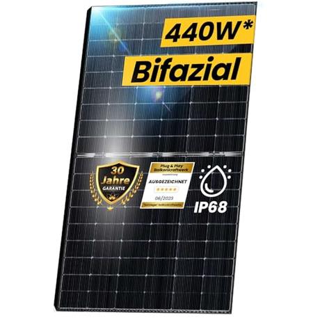 Bifaciale Solarmodule als Sichtschutz: Clevere 2-in-1 Lösung für Balkon & Garten EPP.Solar® 440W Bifacial Solarmodul