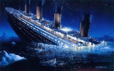 Die Titanic wird untergehen und untergehen