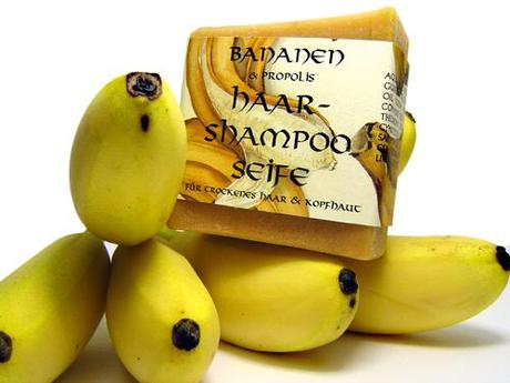 Bananen Shampooseife mit Propolis – Handgemachte Seife für die Haarwäsche