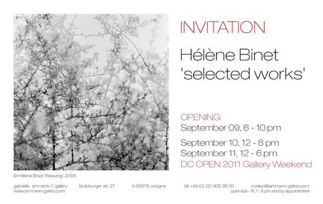 Ausstellung in der Galerie Gabrielle Ammann in Köln: Helene Binet