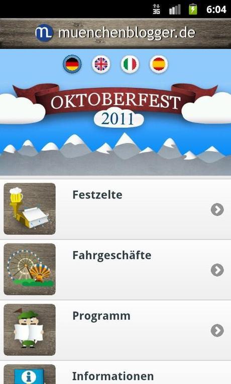 Oktoberfest App – Wiesninformationen satt und ein kleiner Bayerischkurs