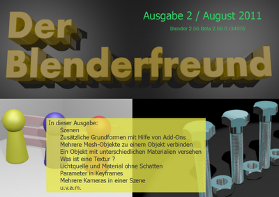 Kostenloses PDF-Magazin Der Blenderfreund Ausgabe 2 verfügbar