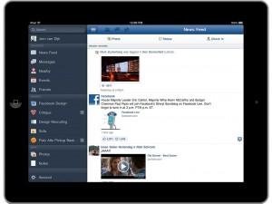 Facebook iPad App offiziell veröffentlicht.