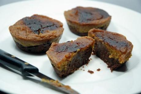 Kürbiskuchen-Brownie-Cupcakes