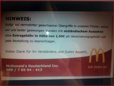 McDonalds verlangt Sonderzahlung 