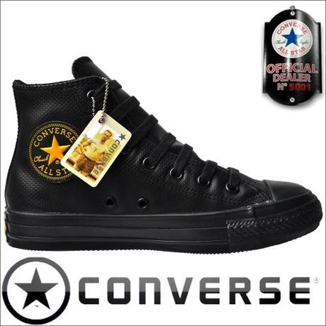 Converse Chuck Taylor All Star Winter Chucks 105990 Leder schwarz Gold !
