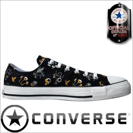 Converse All Star Chuck Taylor OX Chucks Schwarz Silber Gold Black Glitzer