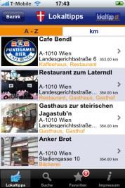 Lokaltipp Wien – Restaurant & Gastronomie Guide für das iPhone, momentan kostenlos erhältlich